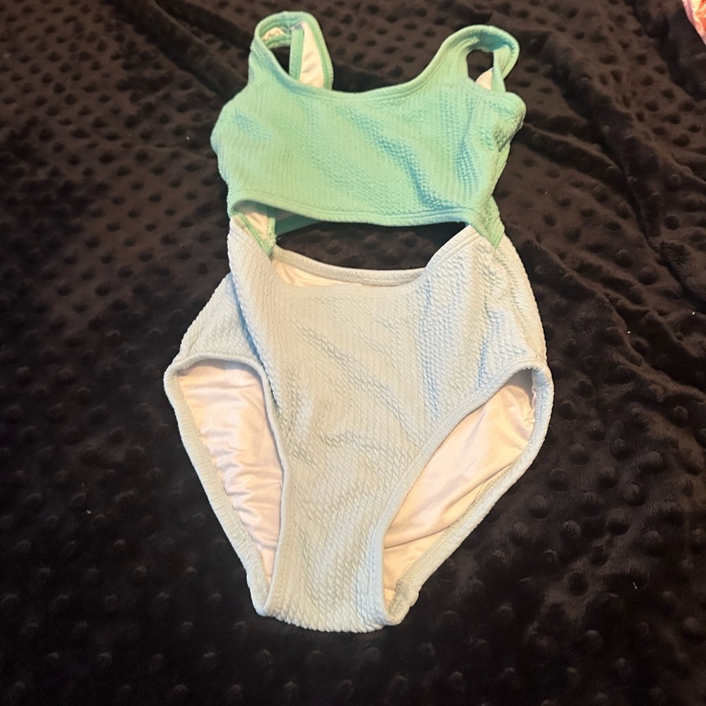 Old Navy Kids Mint and Light Blue One Piece